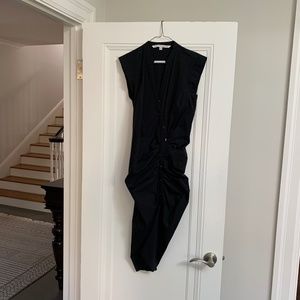 Veronica Beard ruched dress, black, size 4